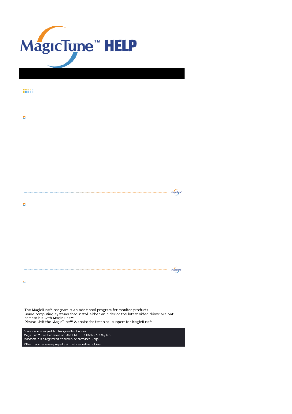 Magictune, Overview, What is magictune | Basic functionality, Osd mode | Samsung LS17PLMSSB-DZS User Manual | Page 46 / 89