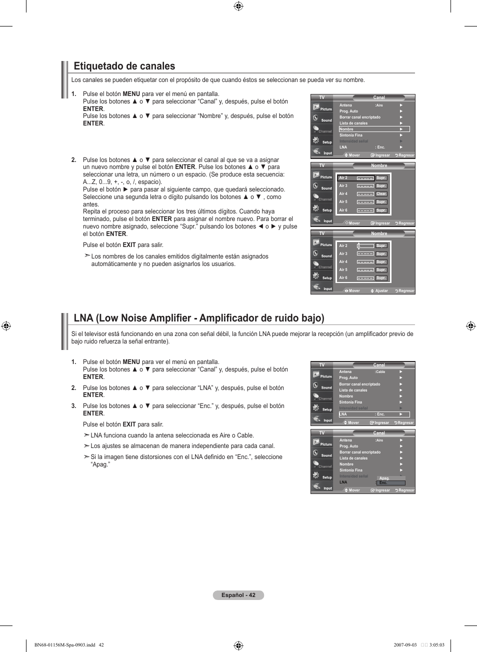 Etiquetado de canales | Samsung LNT3753HX-XAA User Manual | Page 113 / 139