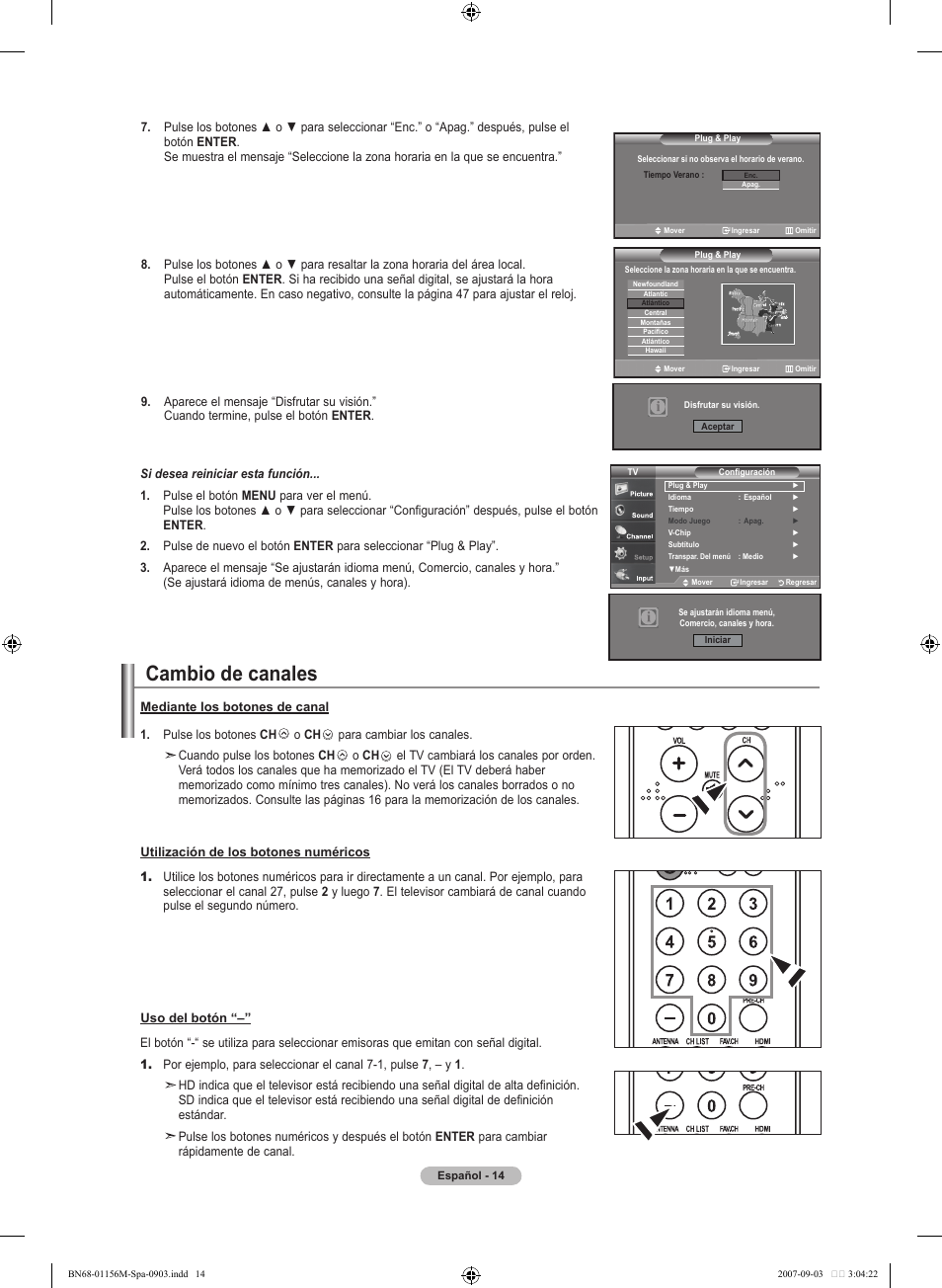 Cambio de canales | Samsung LNT3753HX-XAA User Manual | Page 85 / 139