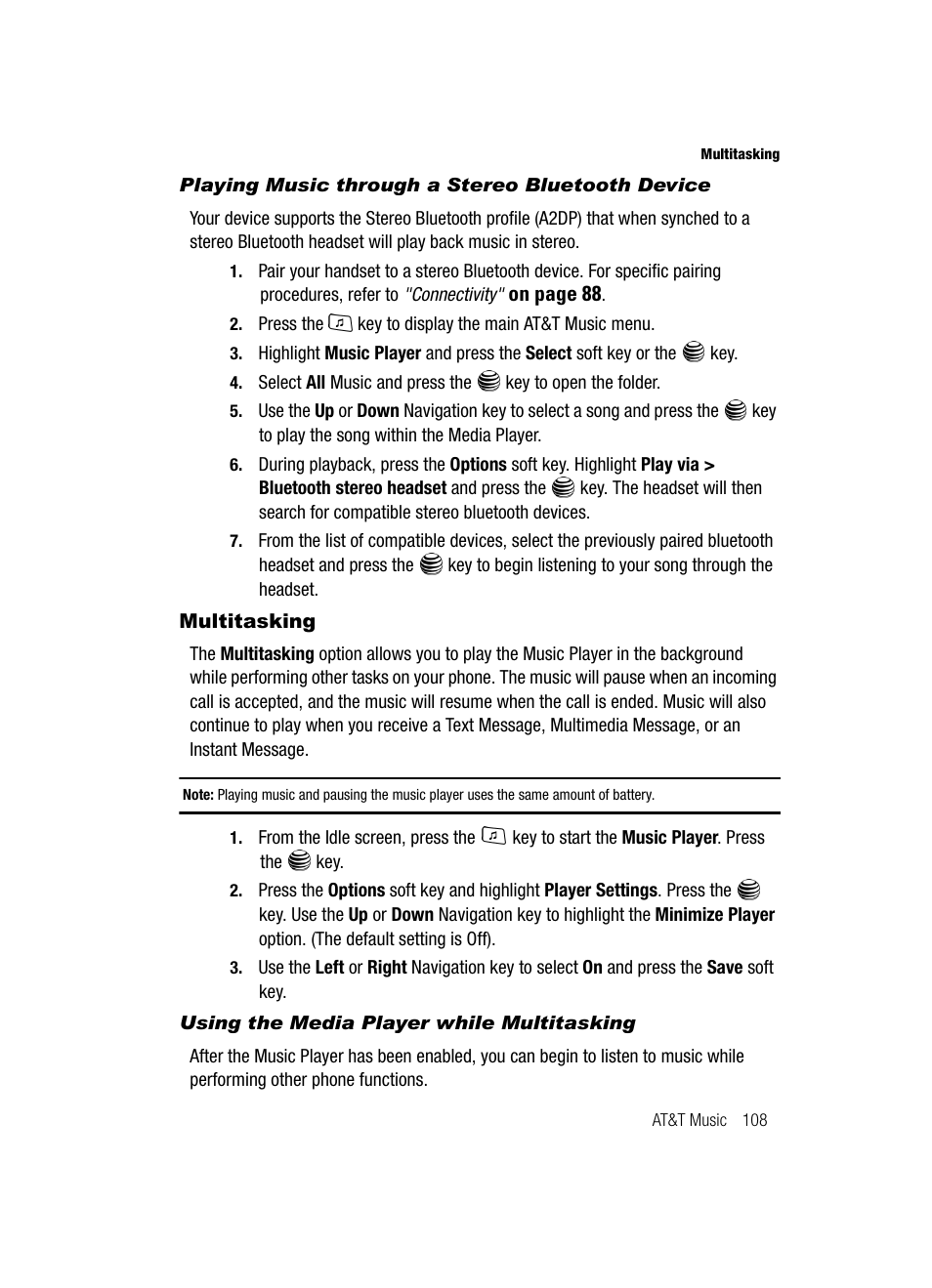 Multitasking | Samsung SGH-A717ZKAATT User Manual | Page 111 / 188