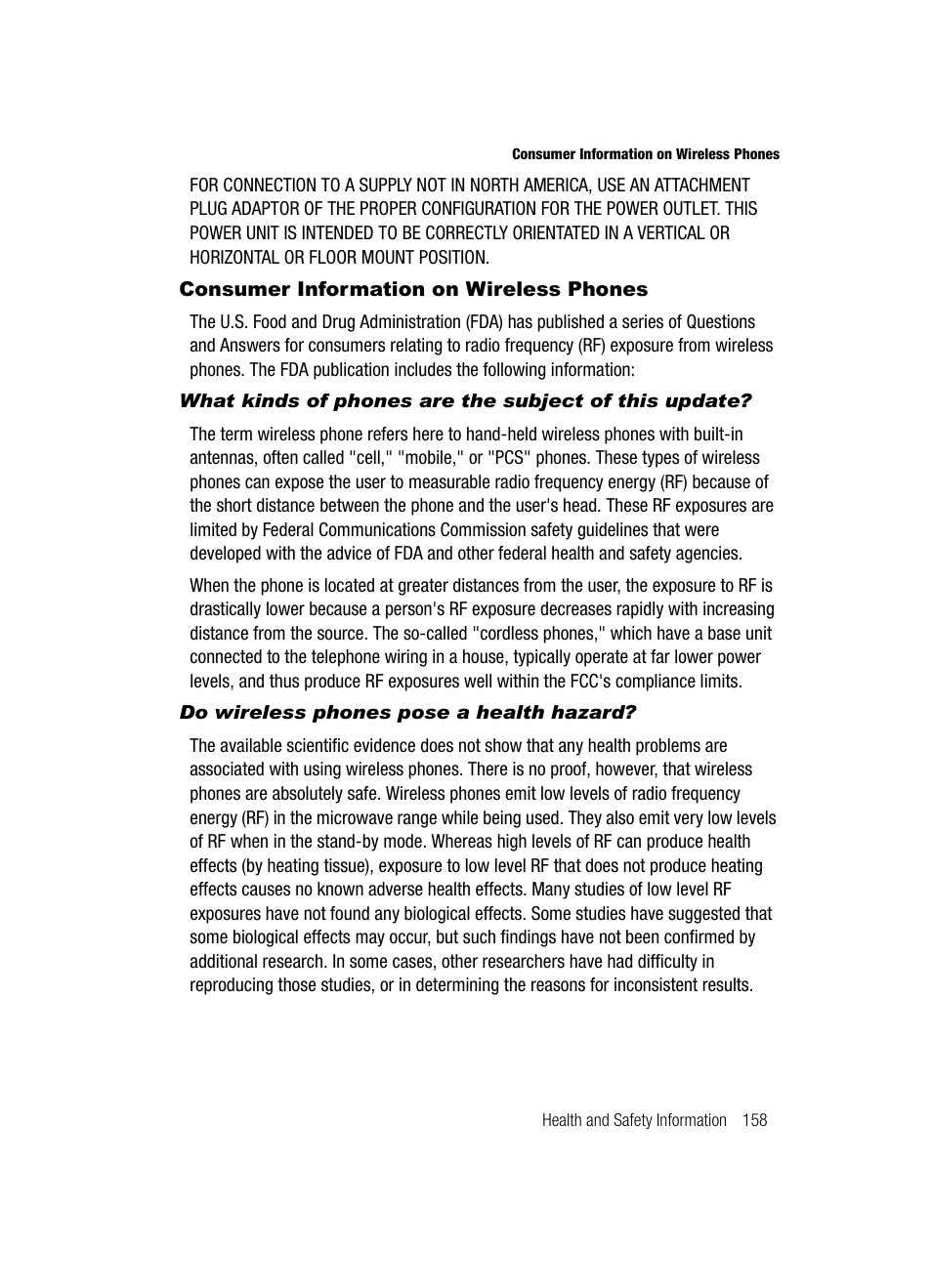 Consumer information on wireless phones | Samsung SGH-A717ZKAATT User Manual | Page 161 / 188