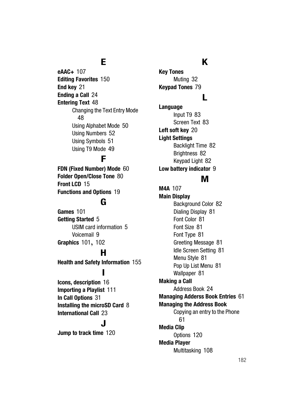 Samsung SGH-A717ZKAATT User Manual | Page 185 / 188