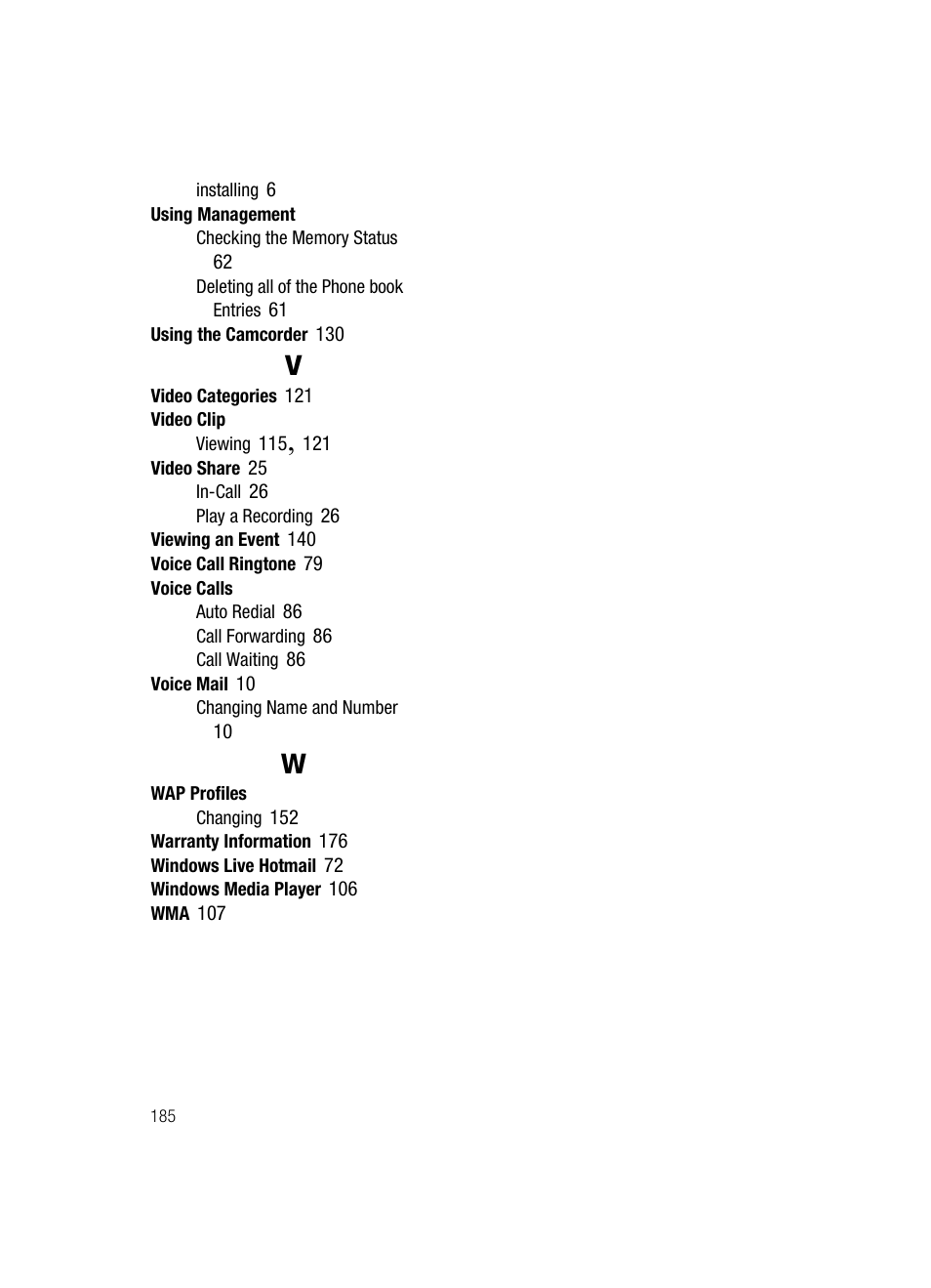 Samsung SGH-A717ZKAATT User Manual | Page 188 / 188