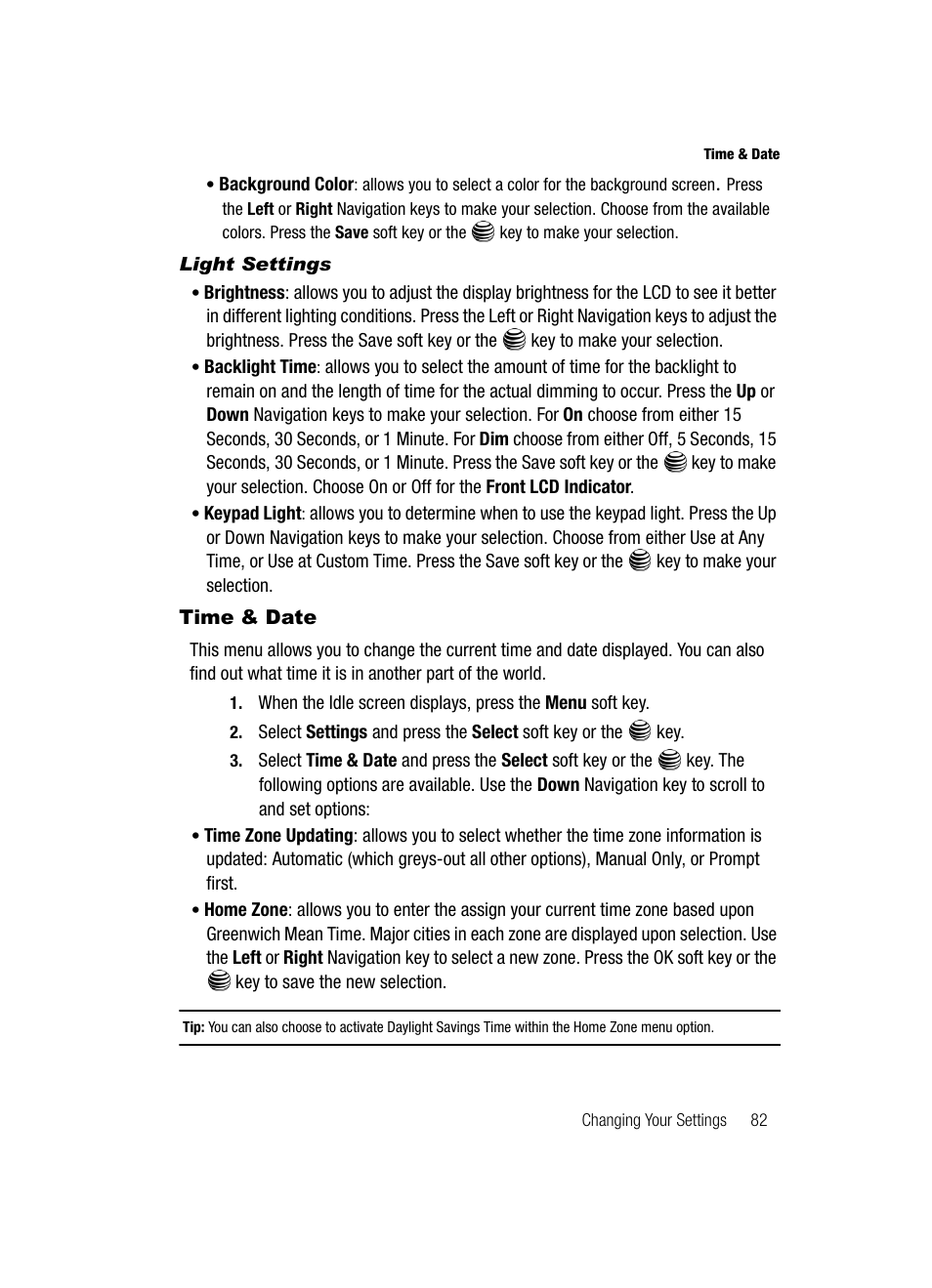 Time & date | Samsung SGH-A717ZKAATT User Manual | Page 85 / 188