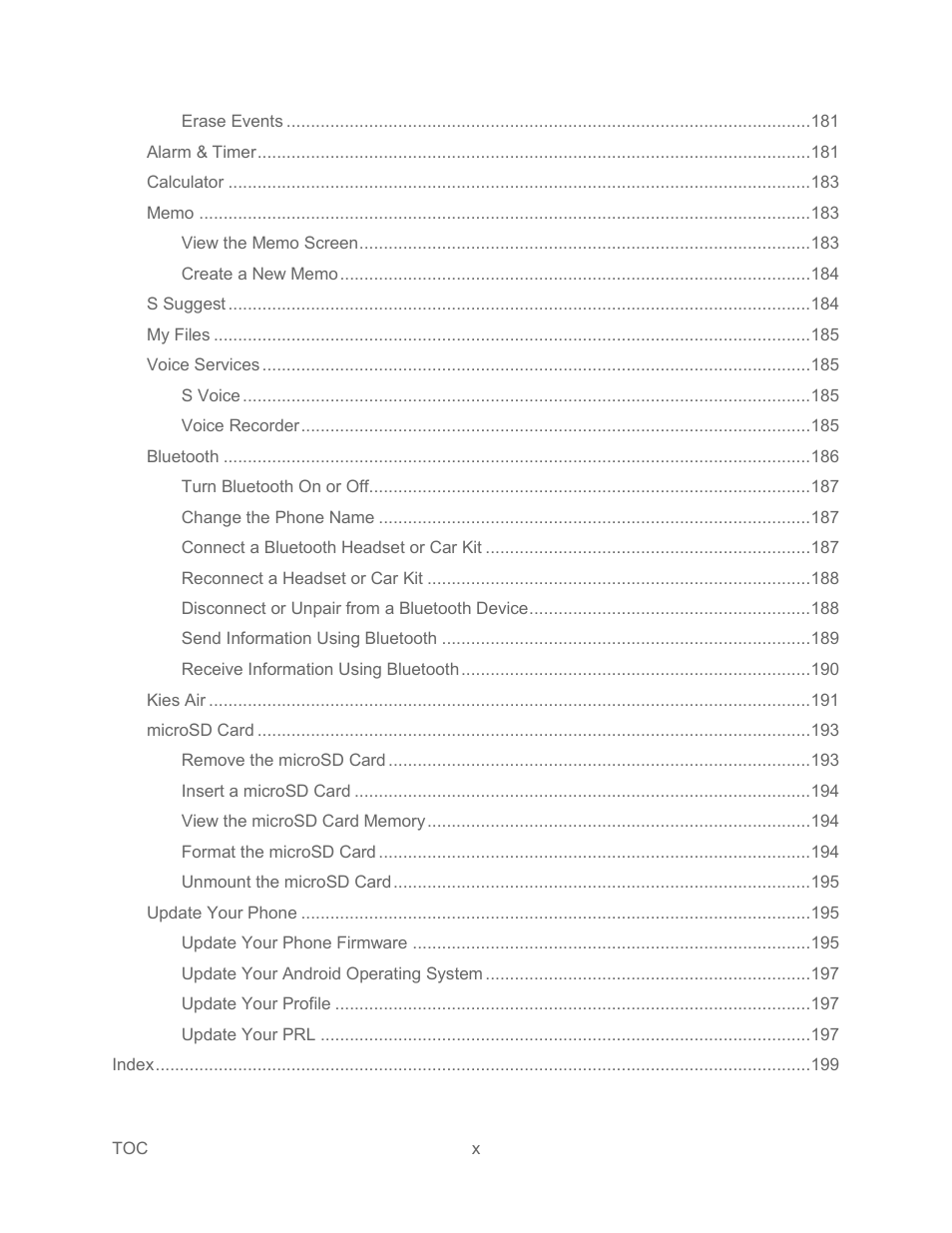 Samsung SPH-L300ZSASPR User Manual | Page 11 / 217
