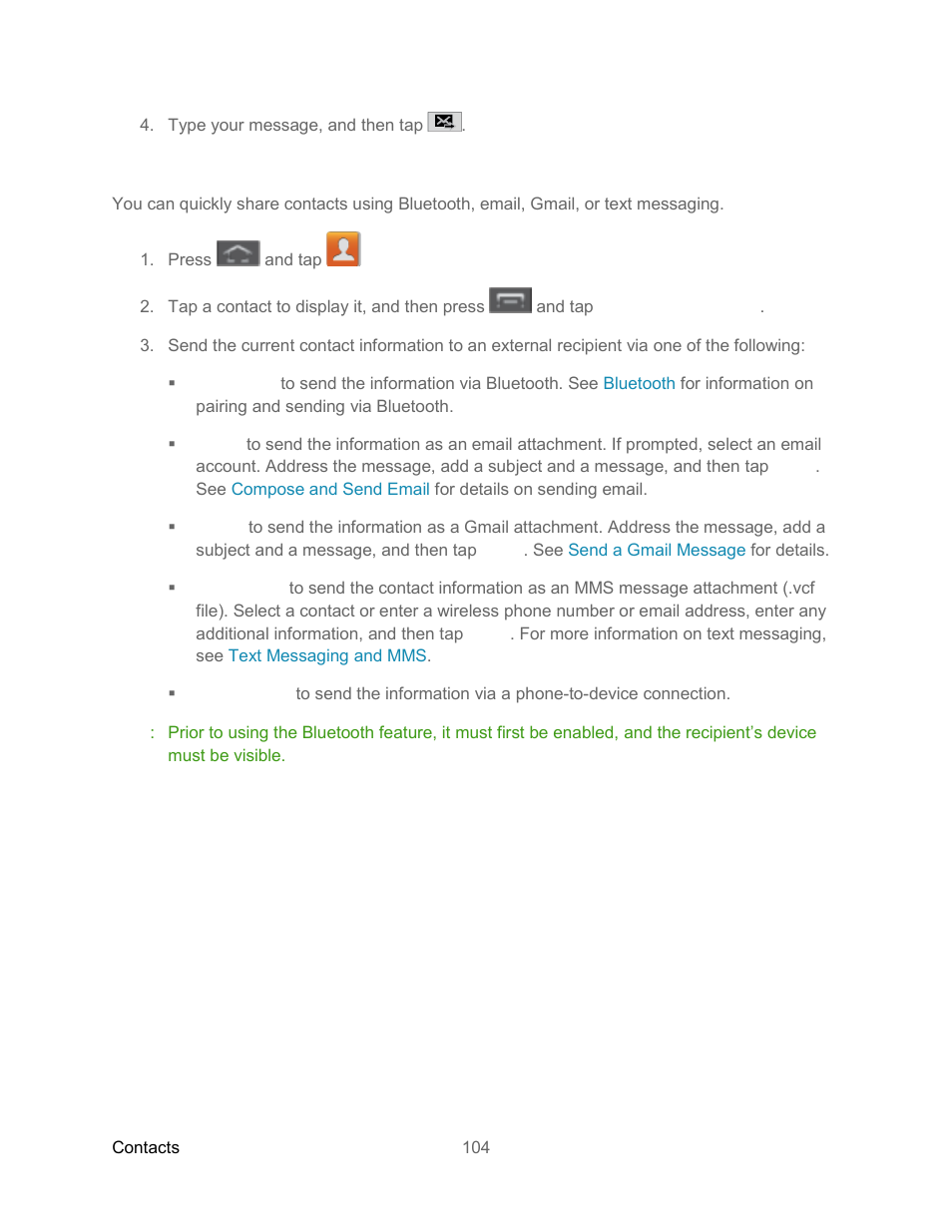 Share a contact | Samsung SPH-L300ZSASPR User Manual | Page 115 / 217