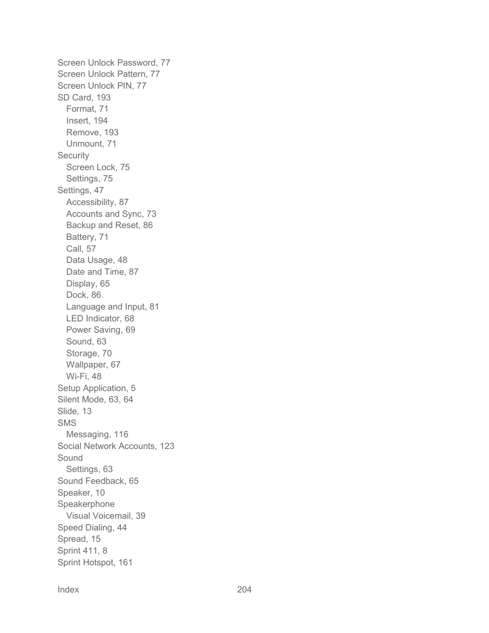 Samsung SPH-L300ZSASPR User Manual | Page 215 / 217