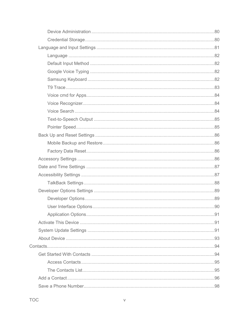 Samsung SPH-L300ZSASPR User Manual | Page 6 / 217