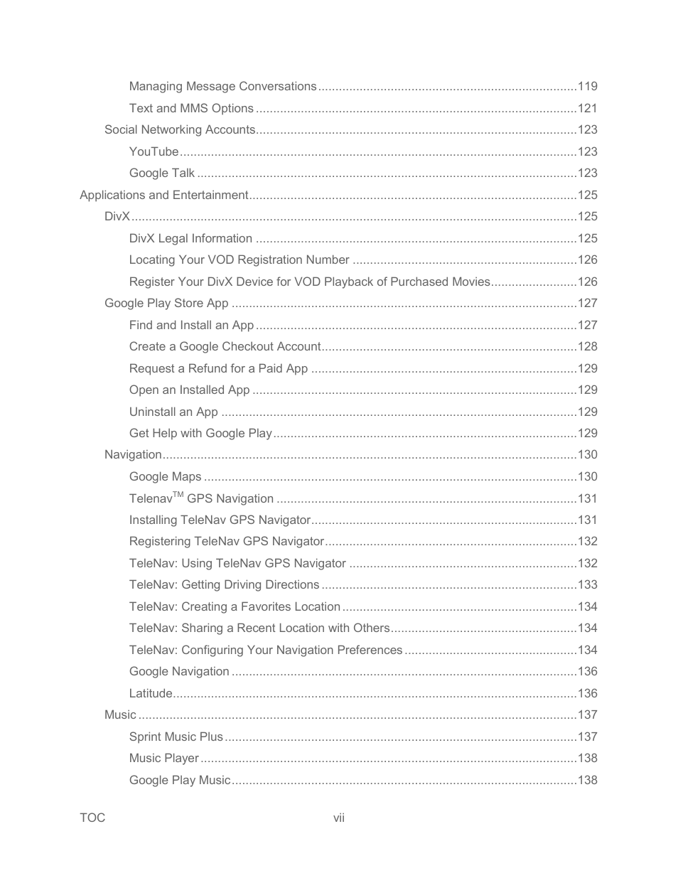 Samsung SPH-L300ZSASPR User Manual | Page 8 / 217