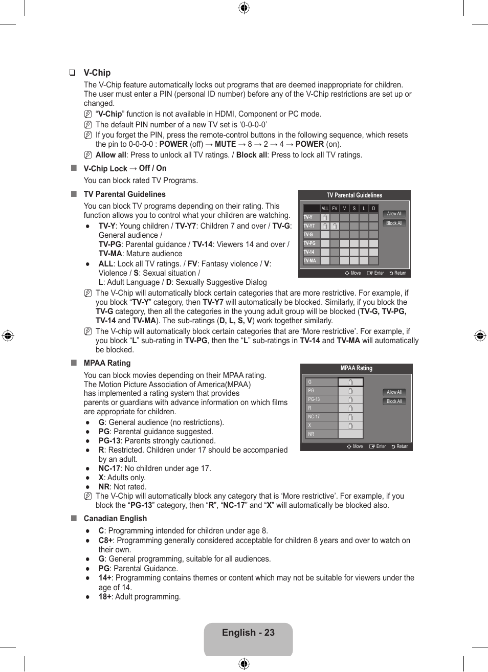 English - 23 | Samsung LS23EMNKUY-ZA User Manual | Page 25 / 79