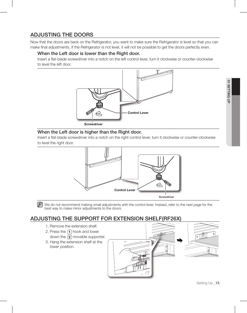 Samsung RF26XAEPN-XAA User Manual | Page 15 / 88
