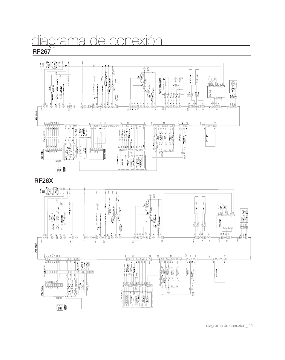 Diagrama de conexión | Samsung RF26XAEPN-XAA User Manual | Page 87 / 88