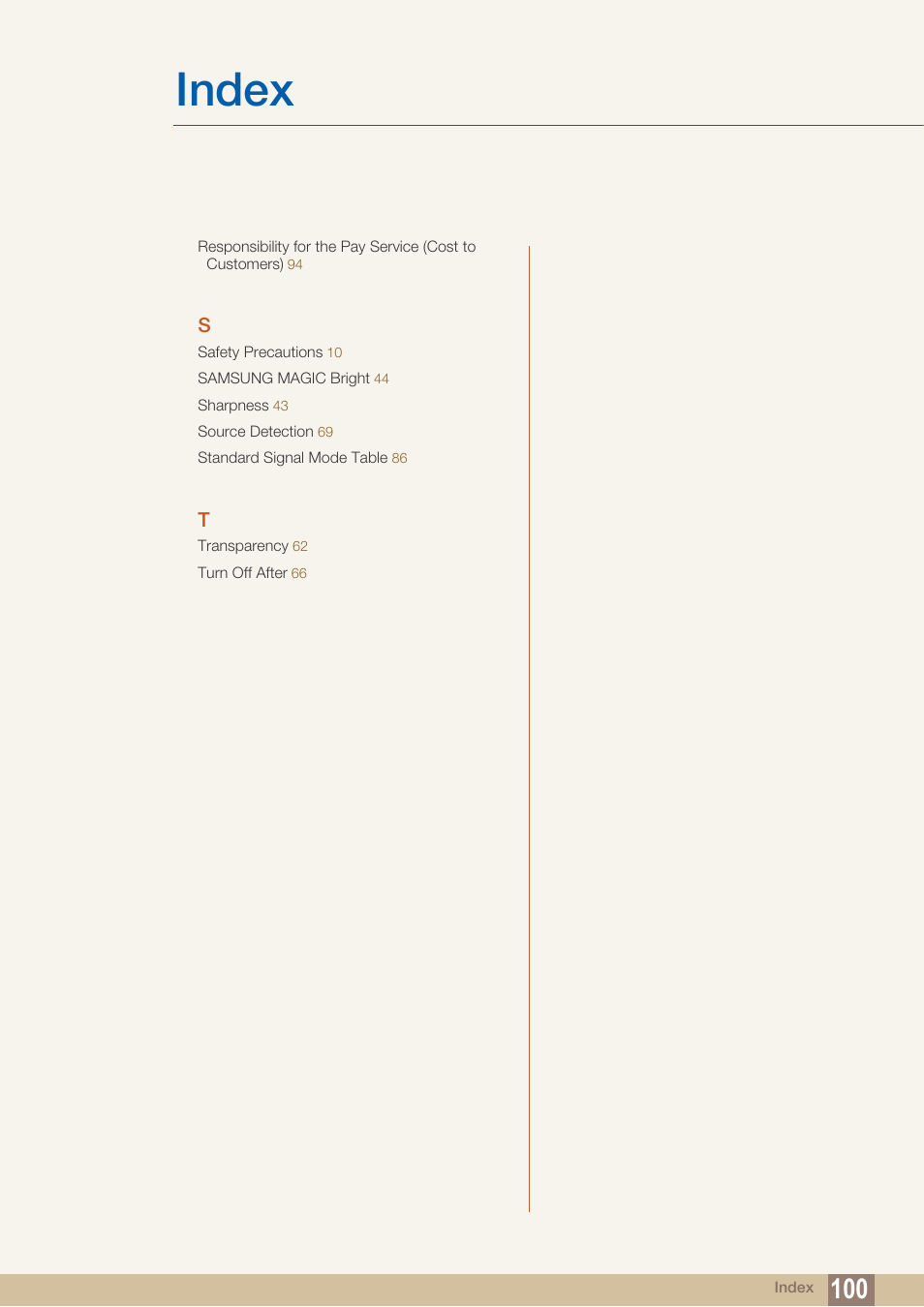 Index | Samsung LS24C570HL-ZA User Manual | Page 100 / 100