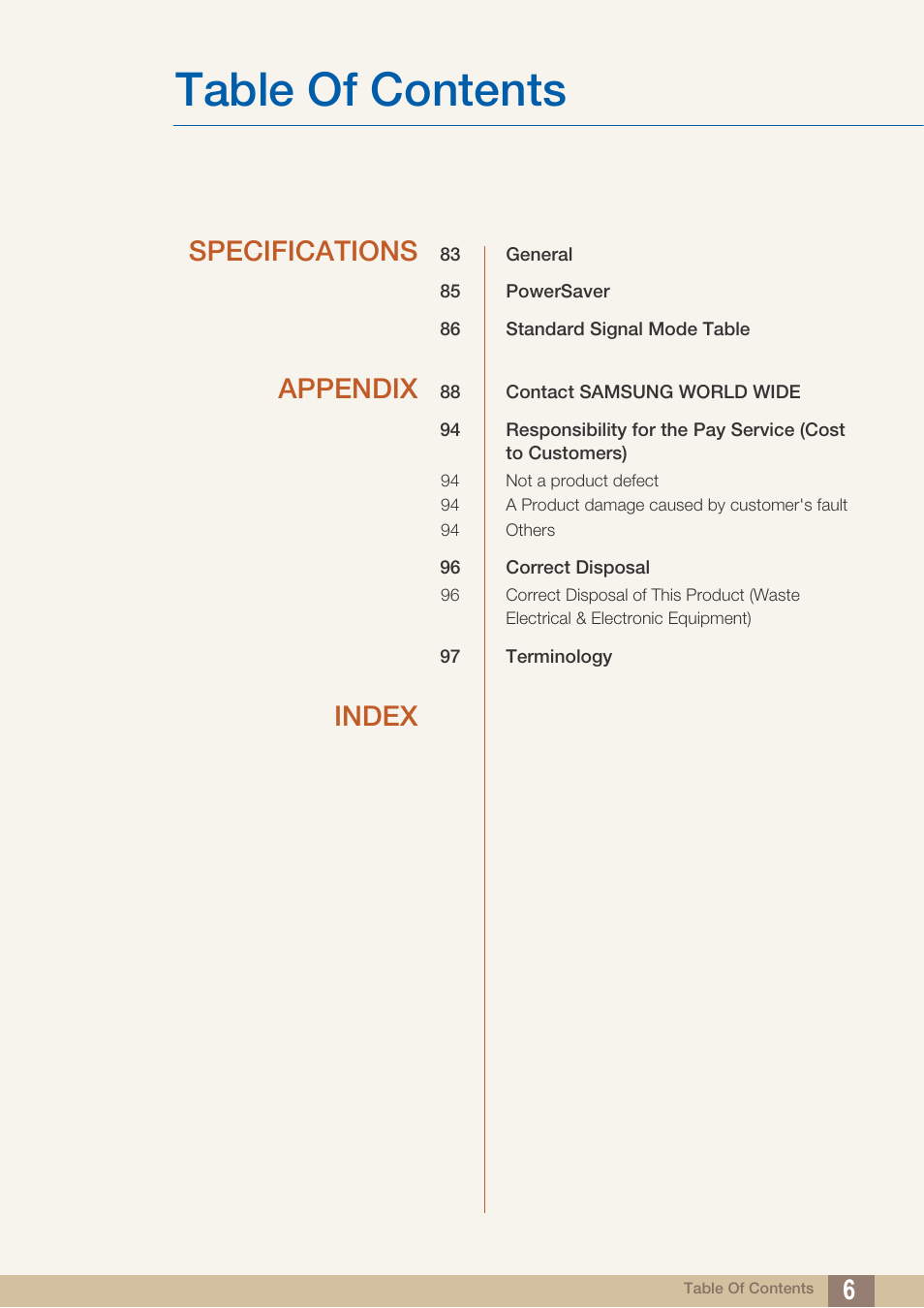 Samsung LS24C570HL-ZA User Manual | Page 6 / 100