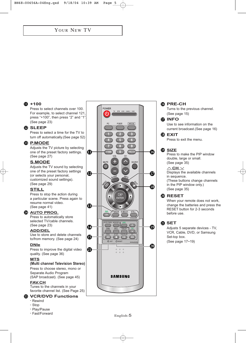 Samsung LTP266WX-XAC User Manual | Page 10 / 79