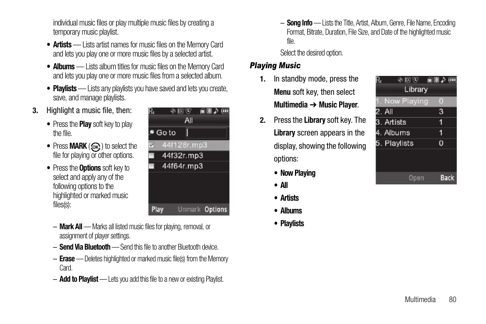 Playing music | Samsung SCH-R550ZKACRI User Manual | Page 83 / 152