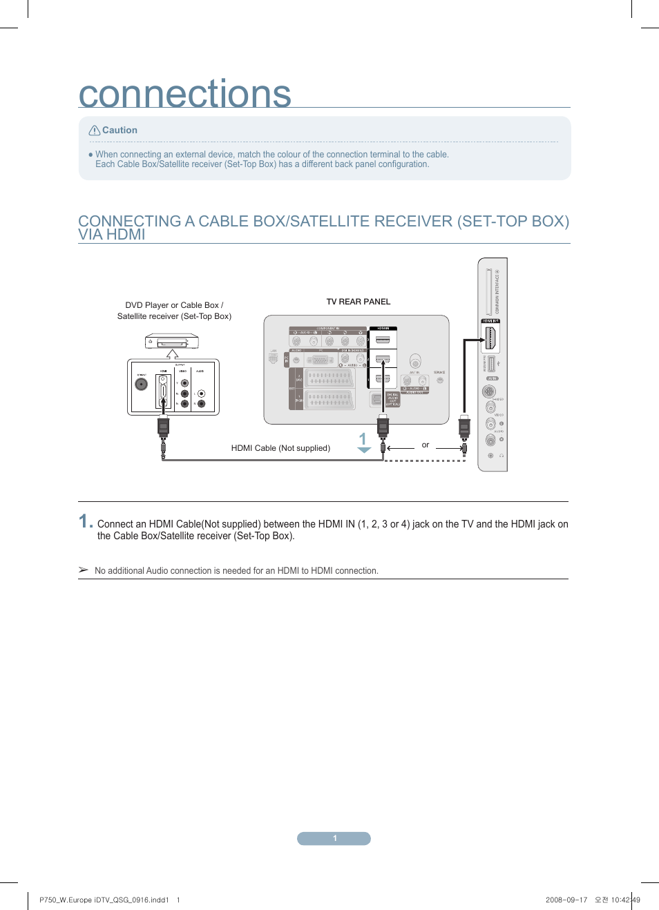 Connections | Samsung PS63A756T1MXXC User Manual | Page 2 / 5