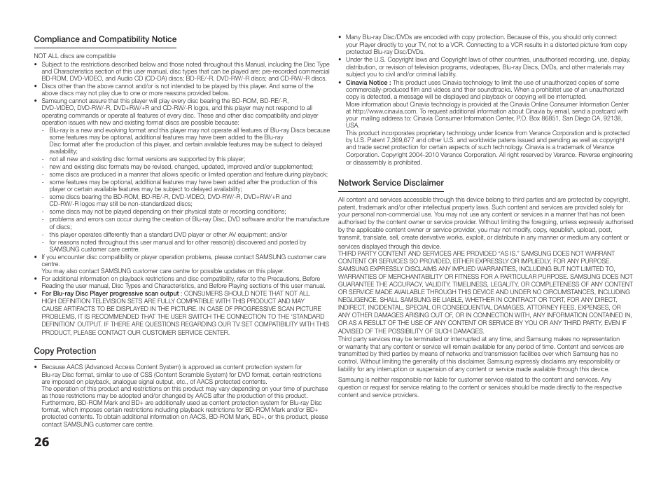 Samsung BD-E5300-ZA User Manual | Page 26 / 28