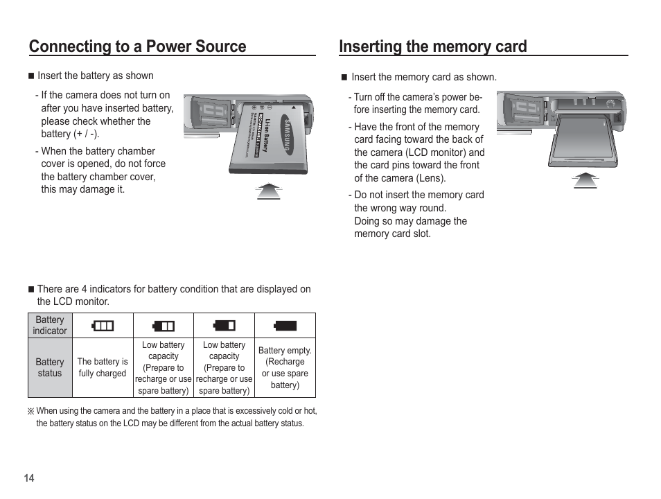 Connecting to a power source, Ih g | Samsung EC-SL201SBA-US User Manual | Page 15 / 98