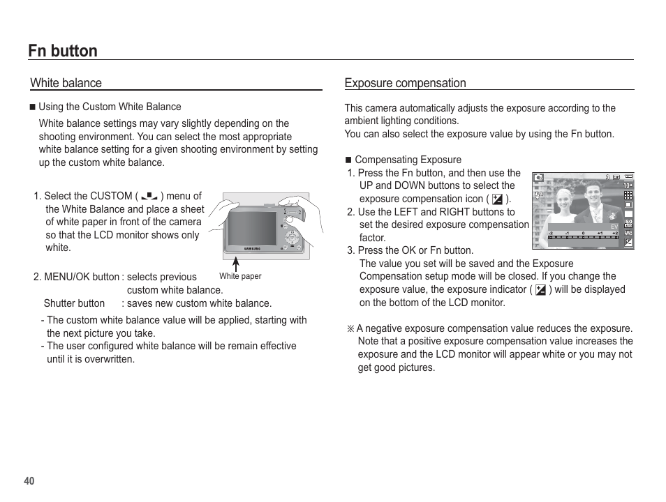 Fn button | Samsung EC-SL201SBA-US User Manual | Page 41 / 98
