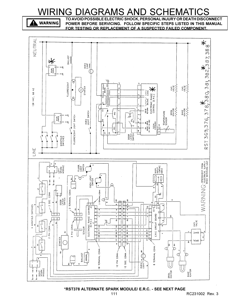Wiring diagrams and schematics | Amana RSS User Manual | Page 112 / 124
