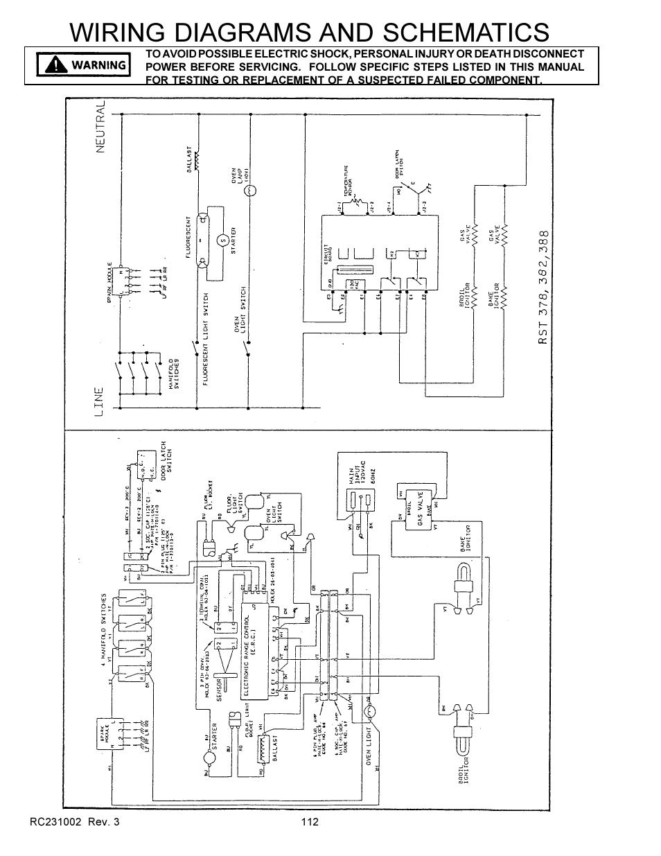 Wiring diagrams and schematics | Amana RSS User Manual | Page 113 / 124