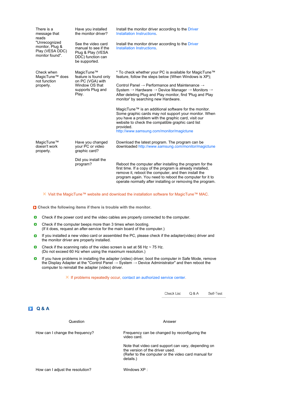 Q & a | Samsung LS24HUCEFV-XAA User Manual | Page 54 / 65