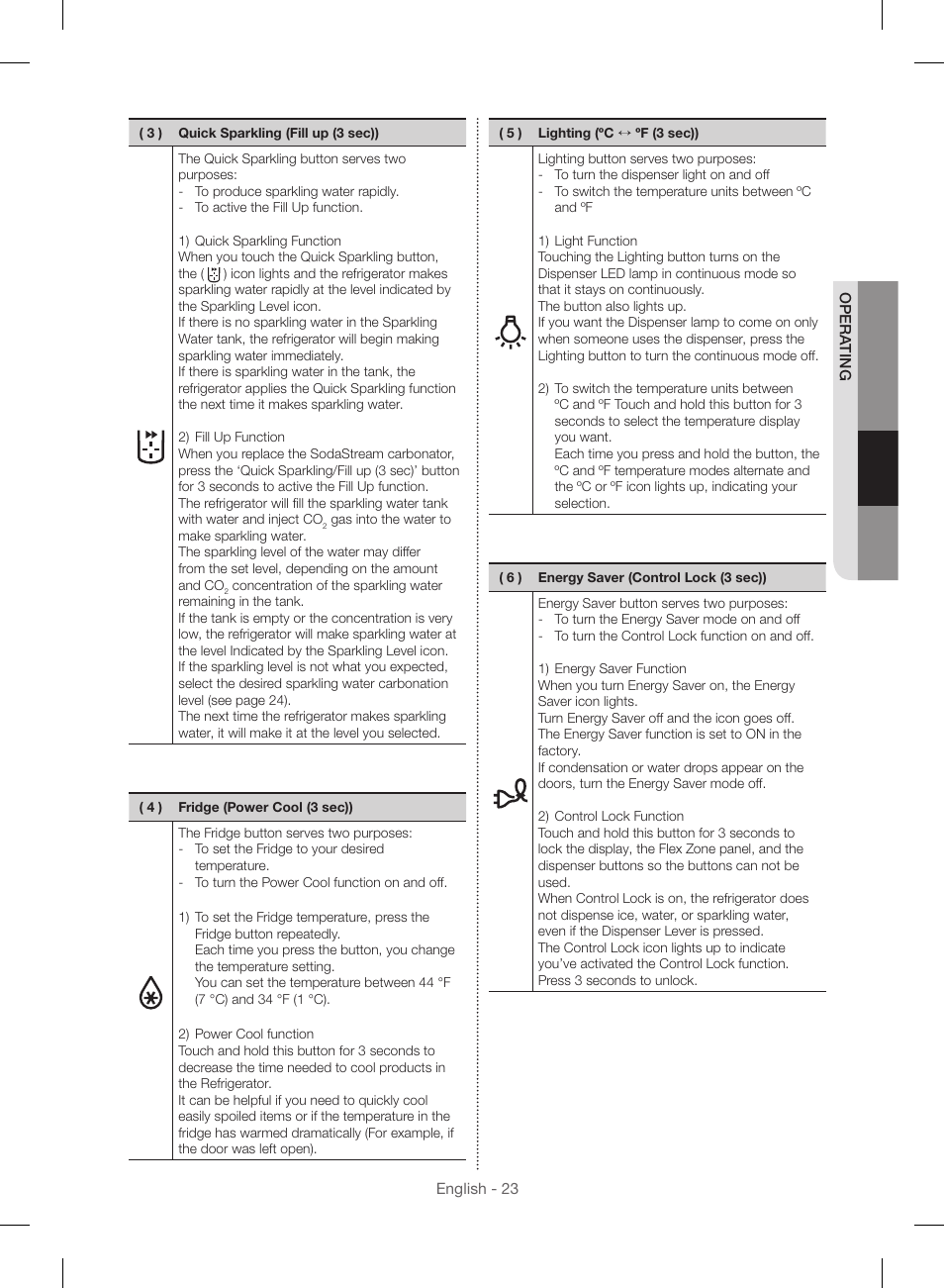 Samsung RF23HSESBSR-AA User Manual | Page 23 / 168