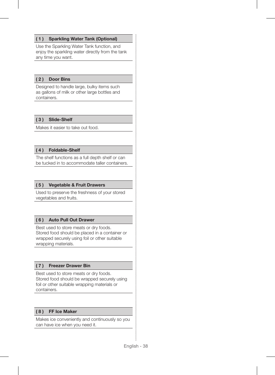 Samsung RF23HSESBSR-AA User Manual | Page 38 / 168
