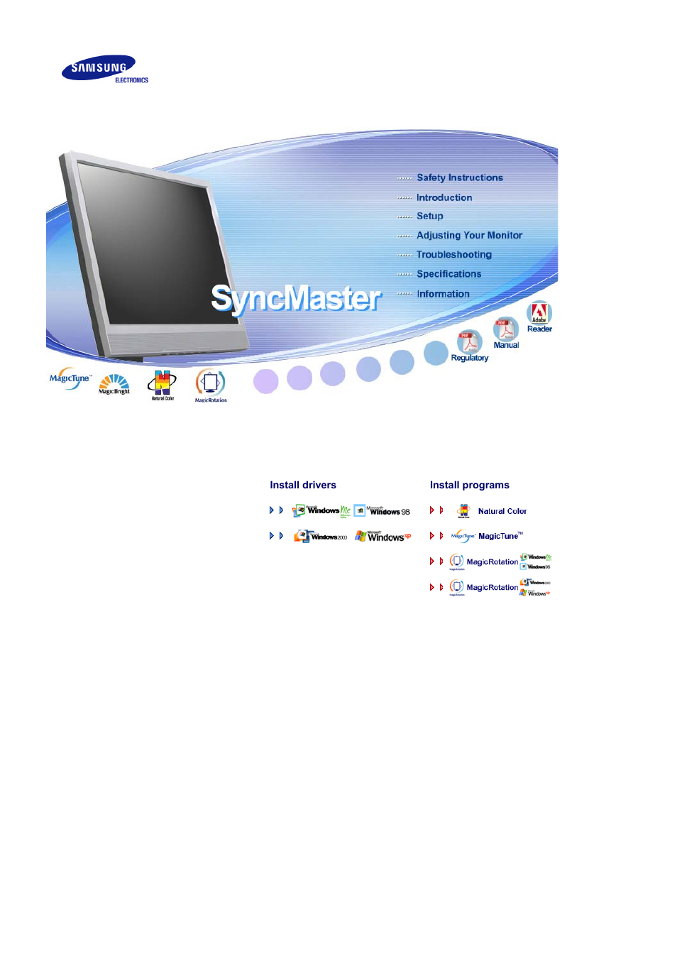Samsung LS19MJSTSE-XAA User Manual | 73 pages