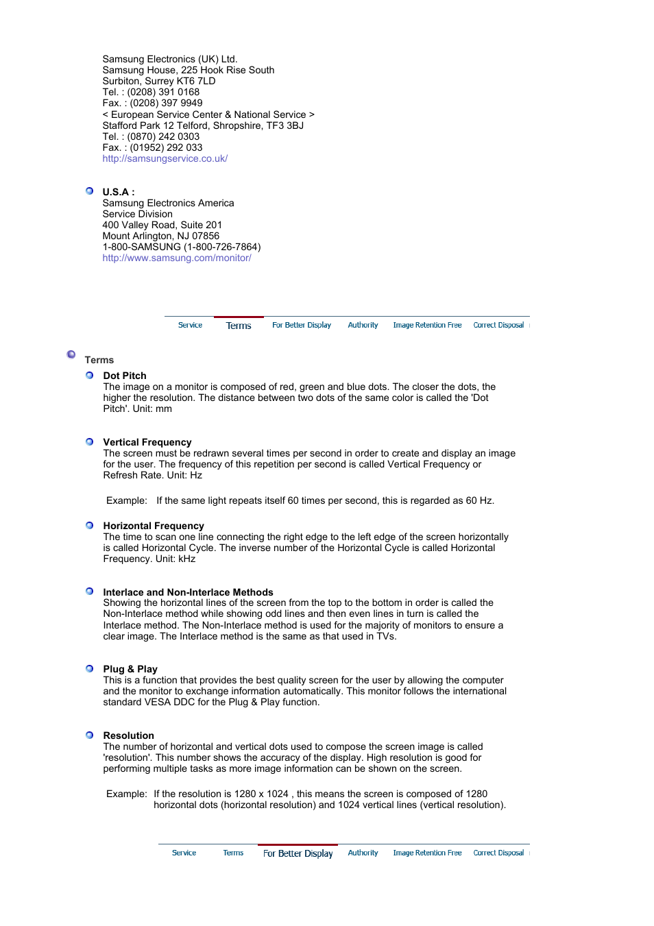 For better display | Samsung LS19MJSTSE-XAA User Manual | Page 69 / 73