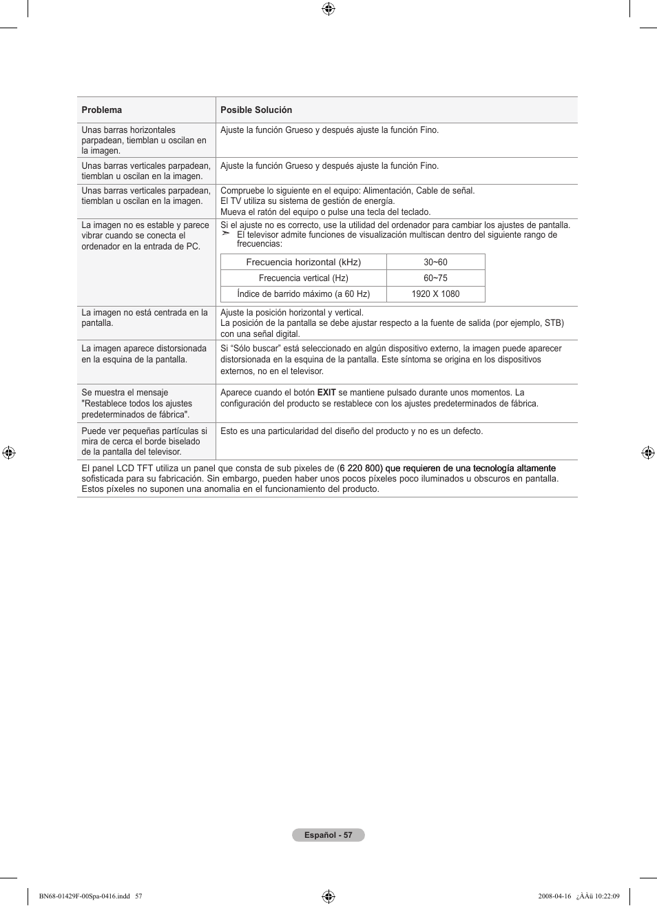 Samsung LN52A610A3RXZP User Manual | Page 123 / 129