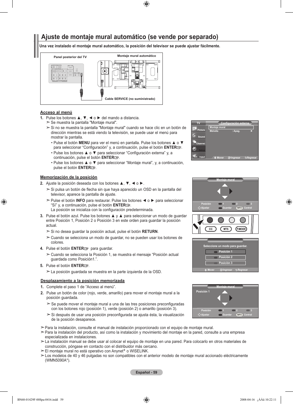 Samsung LN52A610A3RXZP User Manual | Page 125 / 129