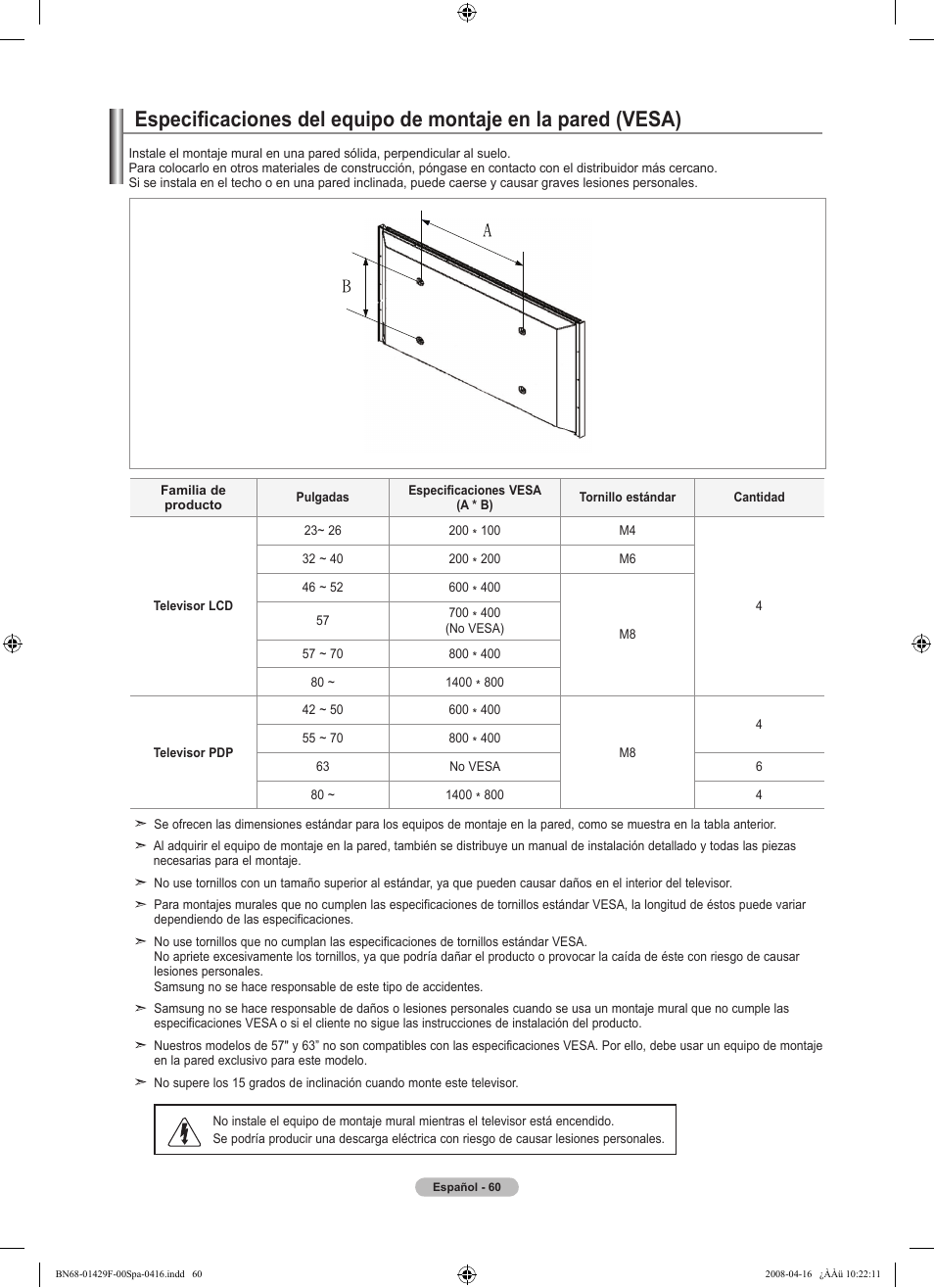 Samsung LN52A610A3RXZP User Manual | Page 126 / 129