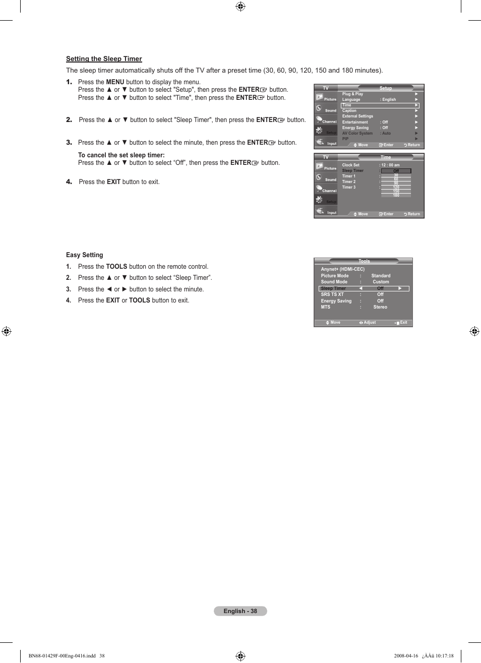 Samsung LN52A610A3RXZP User Manual | Page 40 / 129