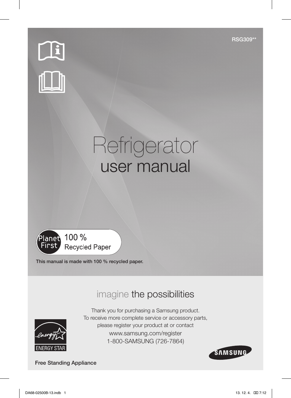 Samsung RSG309AARS-XAA User Manual | 184 pages