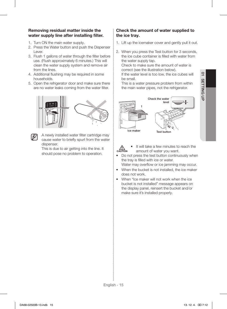 Samsung RSG309AARS-XAA User Manual | Page 15 / 184