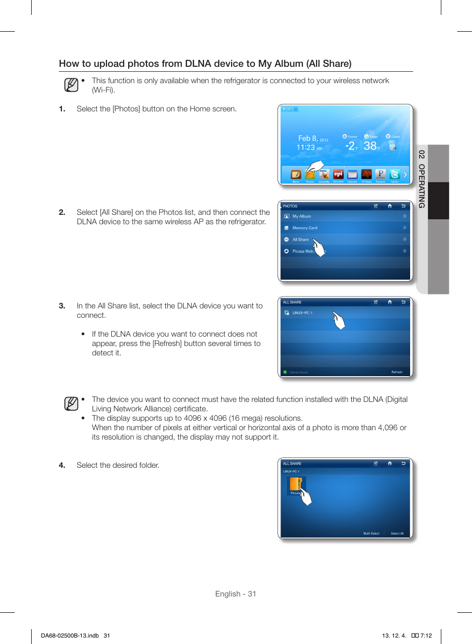 Samsung RSG309AARS-XAA User Manual | Page 31 / 184