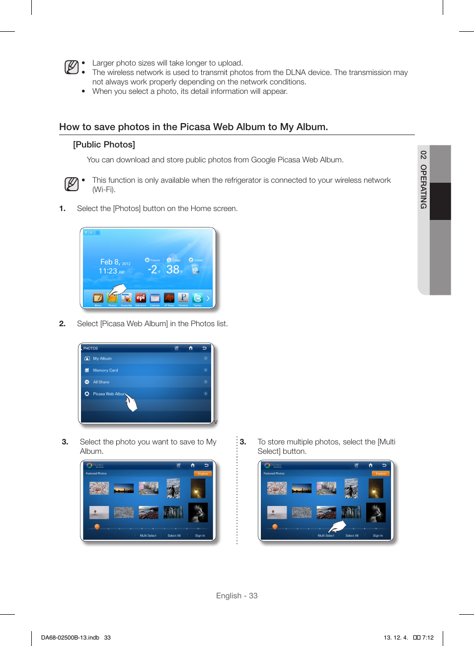 Samsung RSG309AARS-XAA User Manual | Page 33 / 184