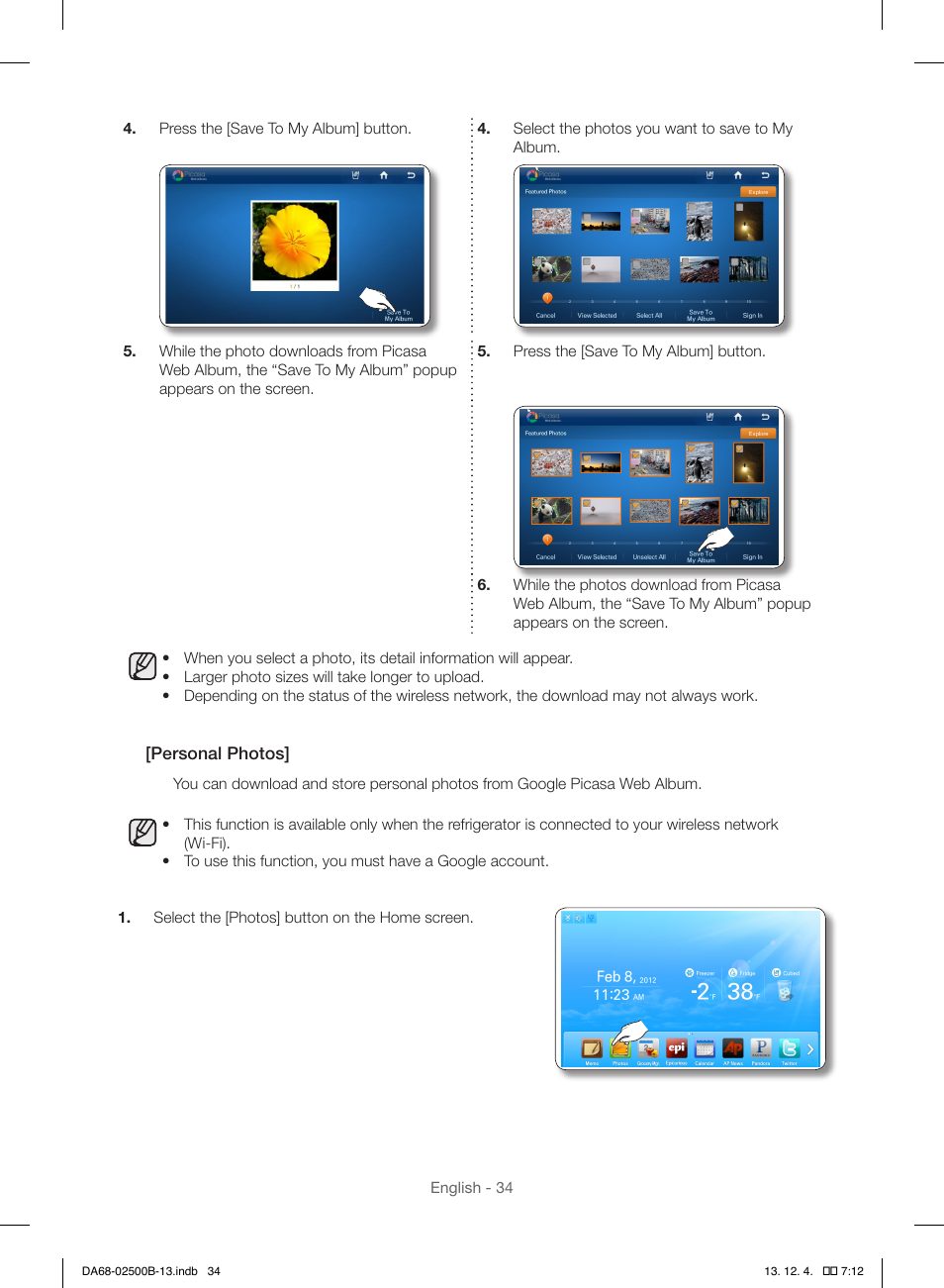 Samsung RSG309AARS-XAA User Manual | Page 34 / 184