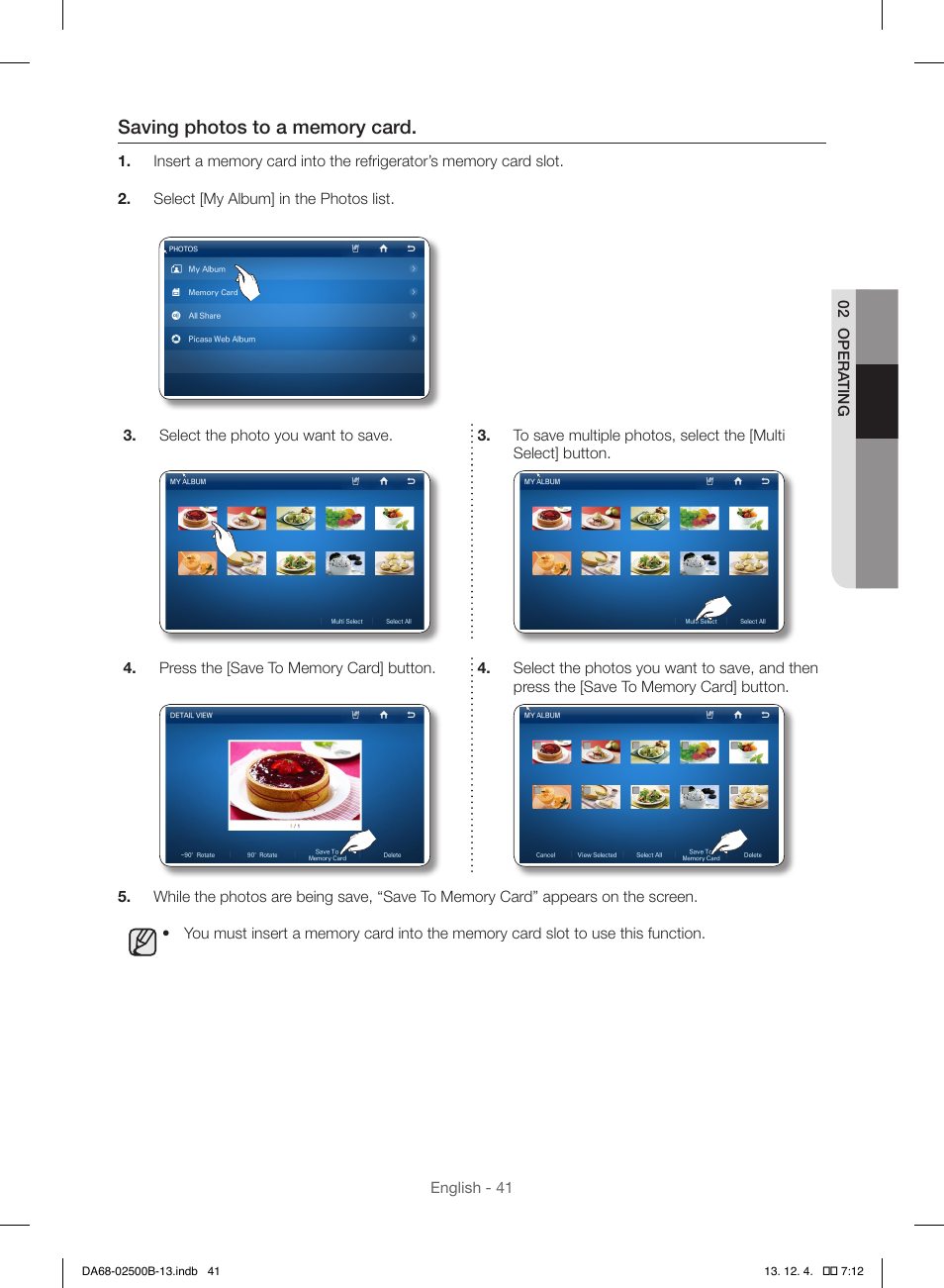 Samsung RSG309AARS-XAA User Manual | Page 41 / 184