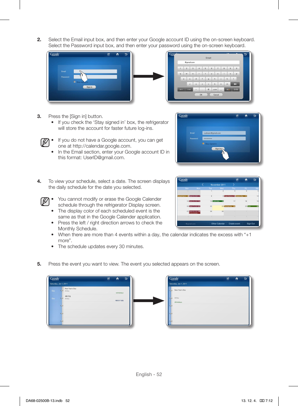 Samsung RSG309AARS-XAA User Manual | Page 52 / 184