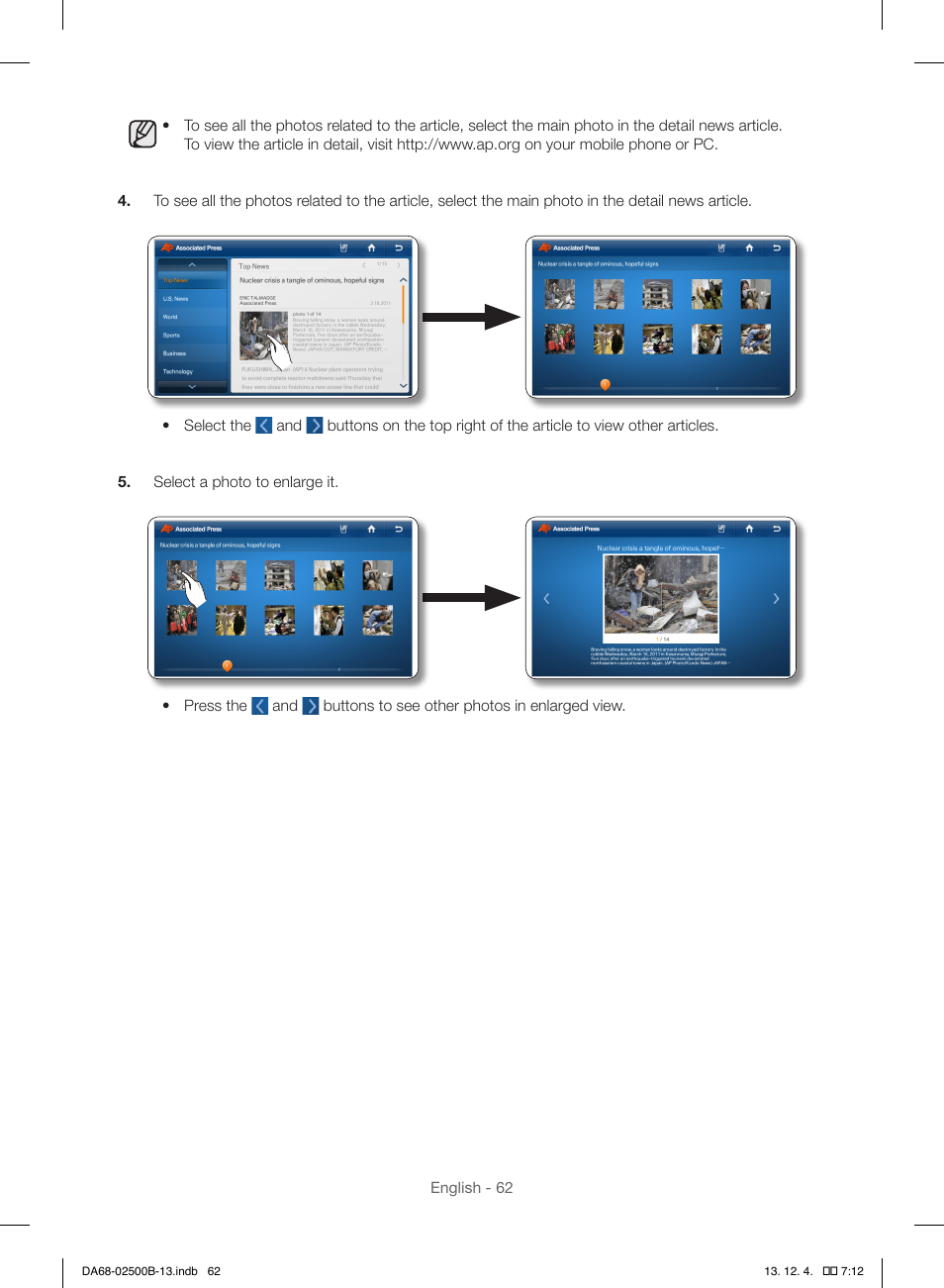Samsung RSG309AARS-XAA User Manual | Page 62 / 184