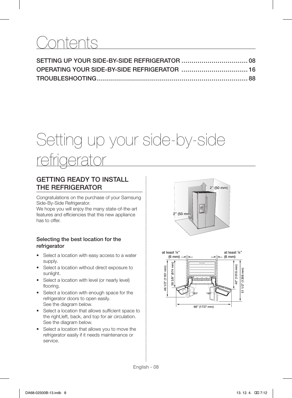 Samsung RSG309AARS-XAA User Manual | Page 8 / 184