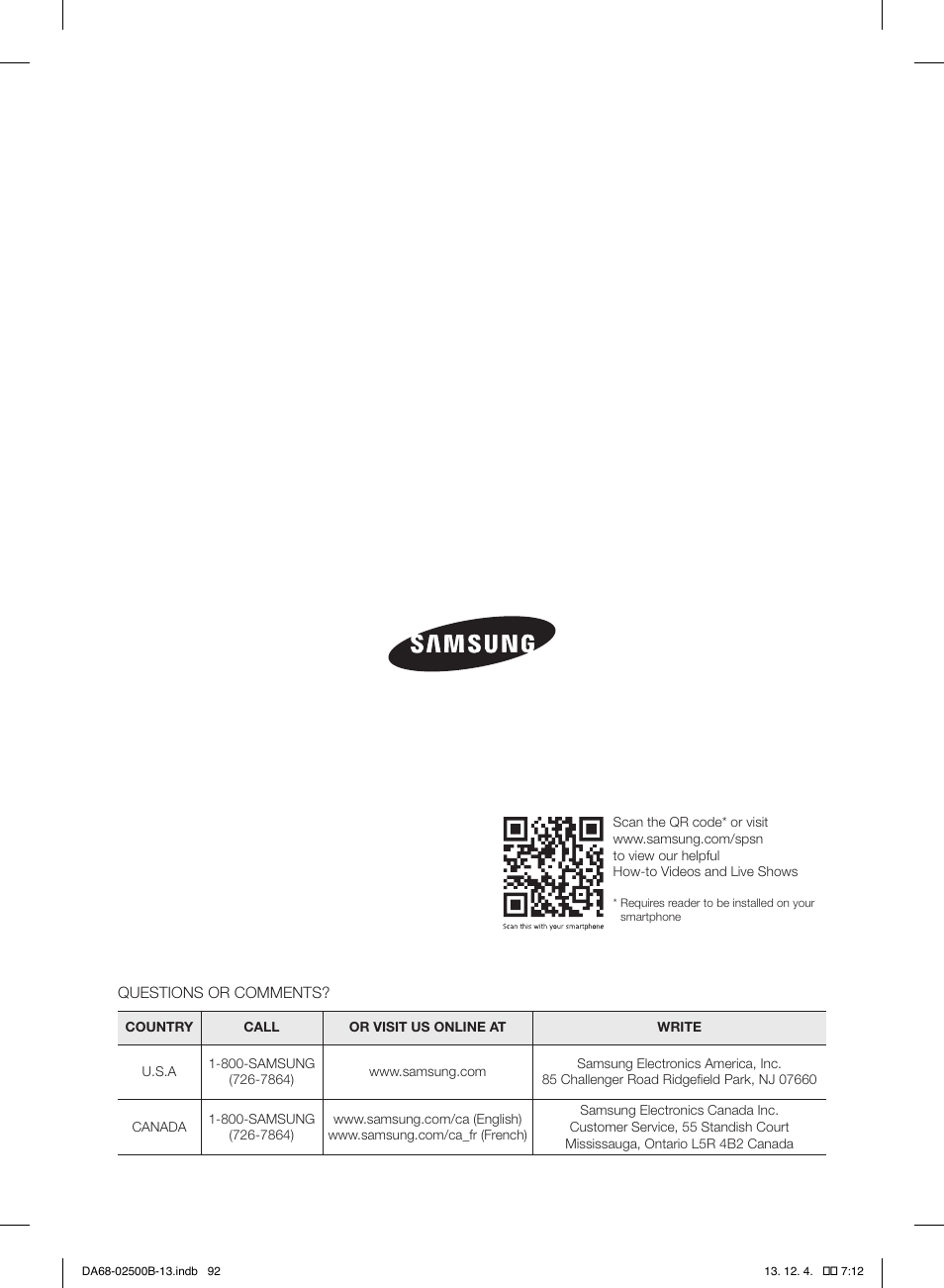 Samsung RSG309AARS-XAA User Manual | Page 92 / 184