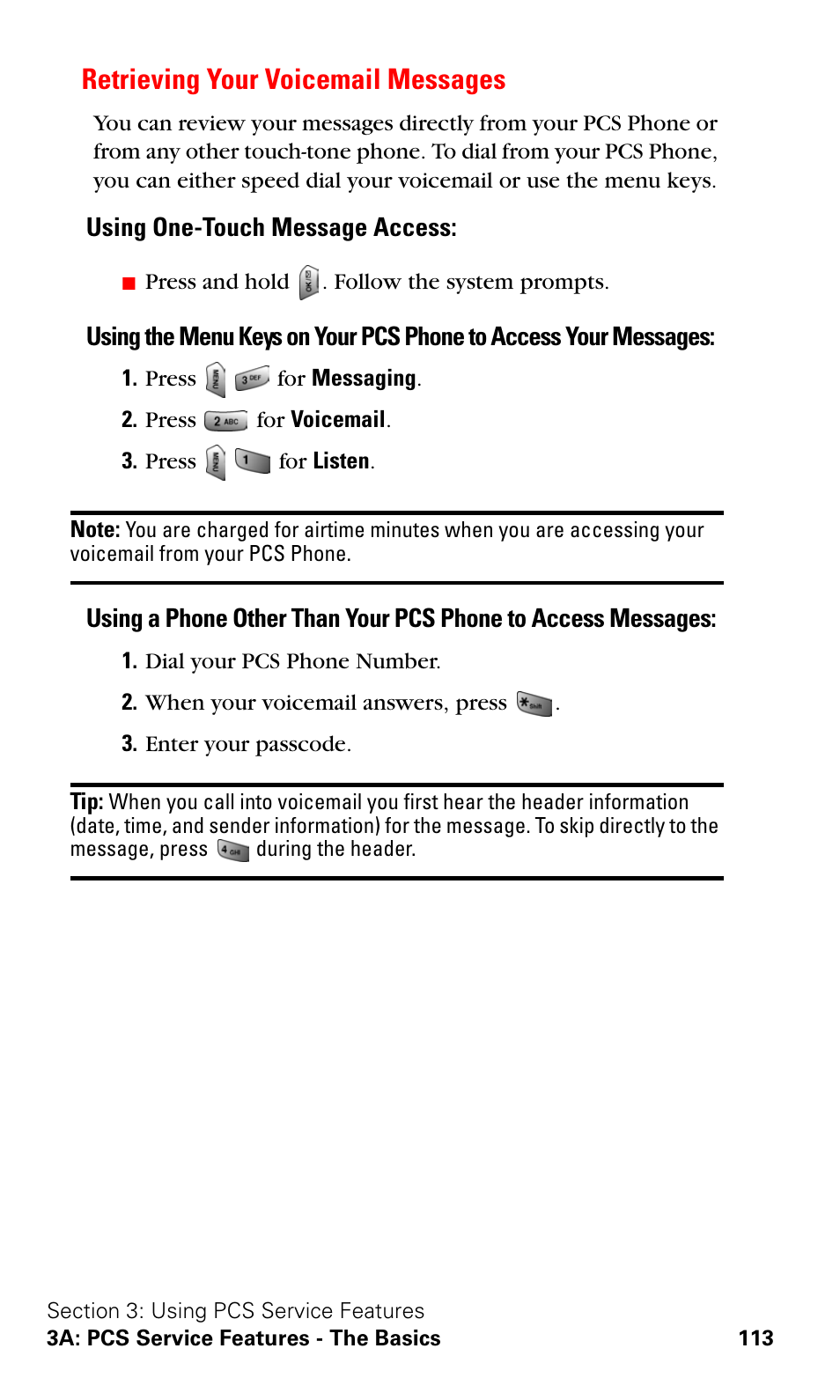 Retrieving your voicemail messages | Samsung SPH-A620ZSSXAR User Manual | Page 121 / 181