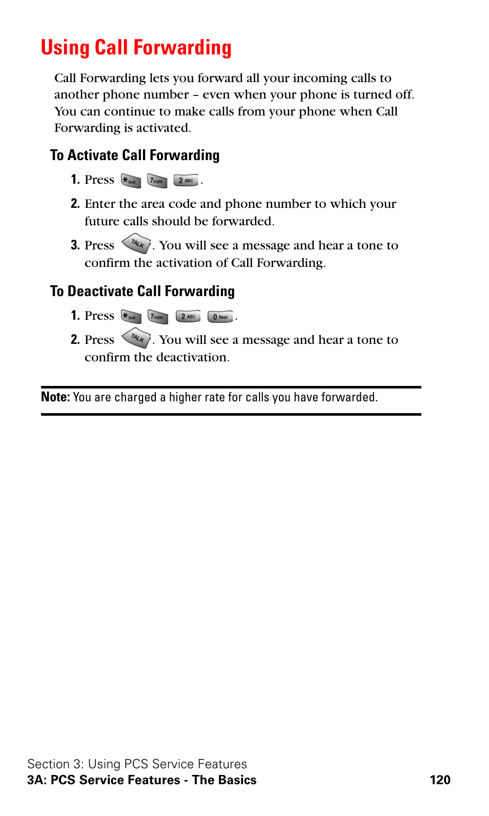 Using call forwarding | Samsung SPH-A620ZSSXAR User Manual | Page 128 / 181