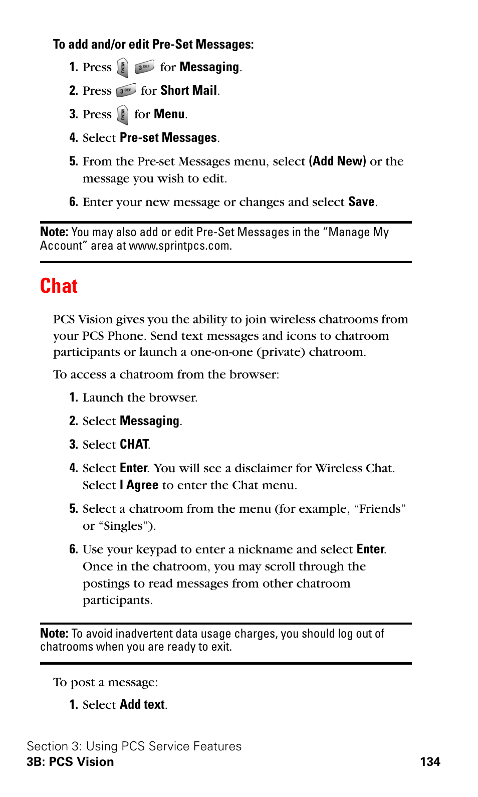 Chat | Samsung SPH-A620ZSSXAR User Manual | Page 142 / 181