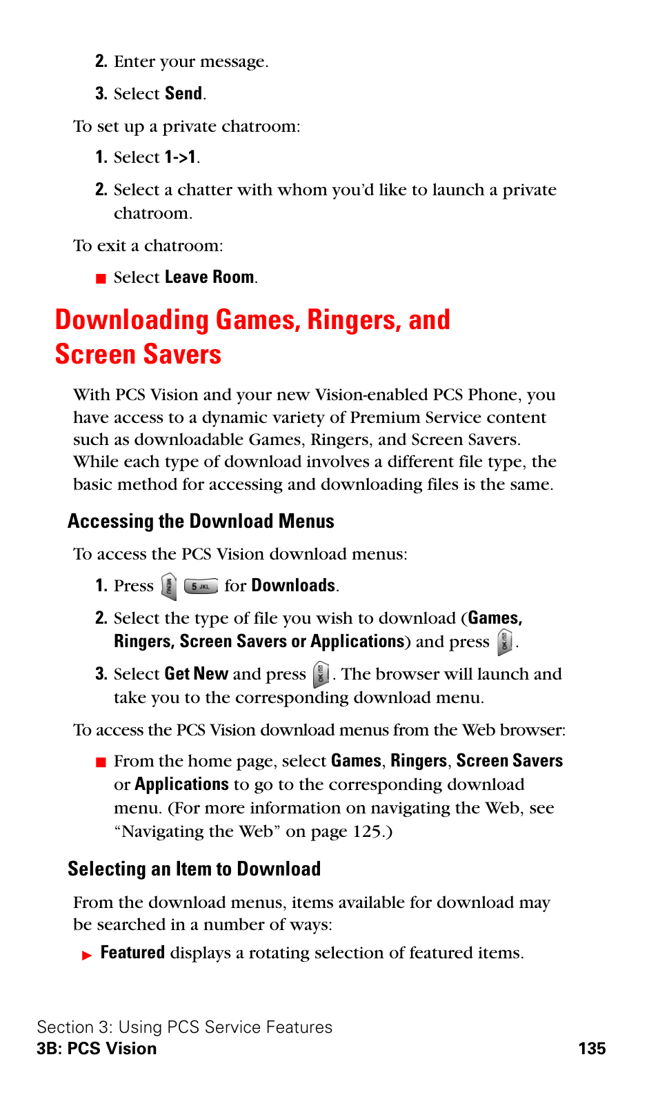 Downloading games, ringers, and screen savers | Samsung SPH-A620ZSSXAR User Manual | Page 143 / 181