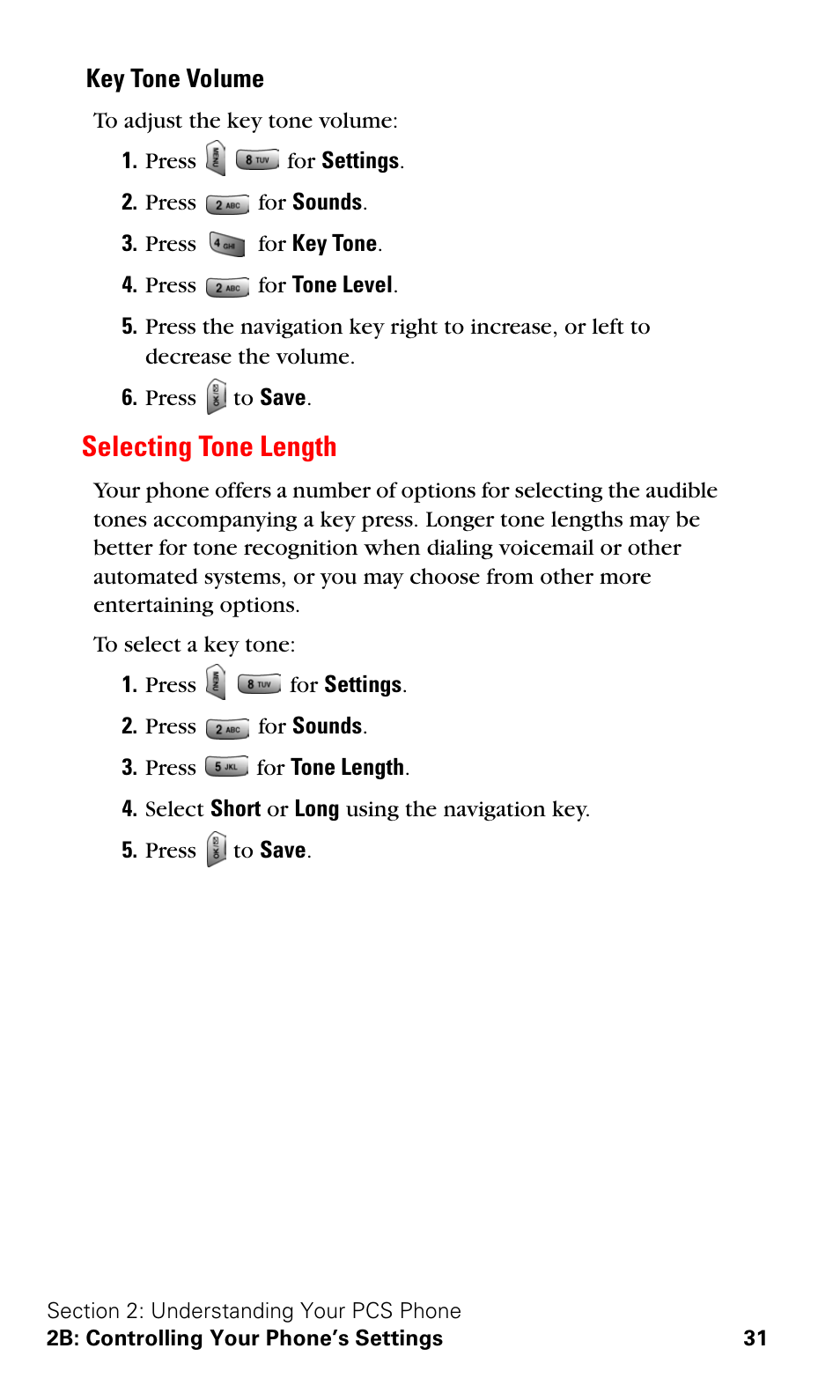 Selecting tone length | Samsung SPH-A620ZSSXAR User Manual | Page 39 / 181